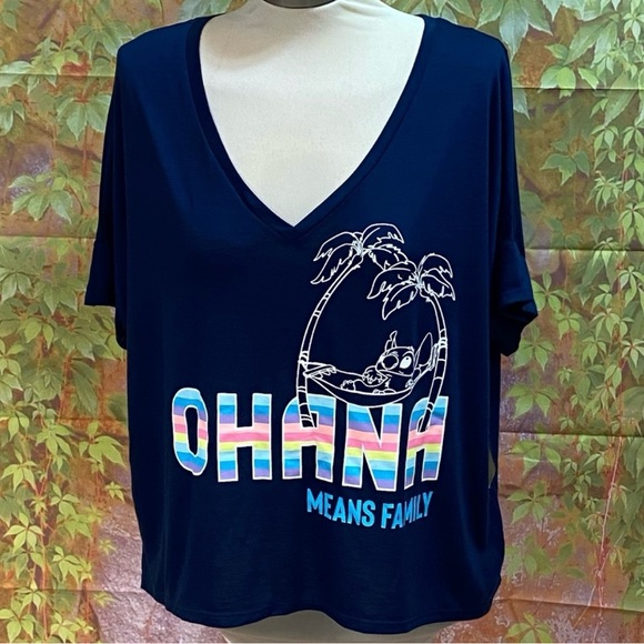 NWOT Disney Stitch Pajama Shirt - Picture 2 of 4